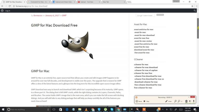 Gimp download mac sierra